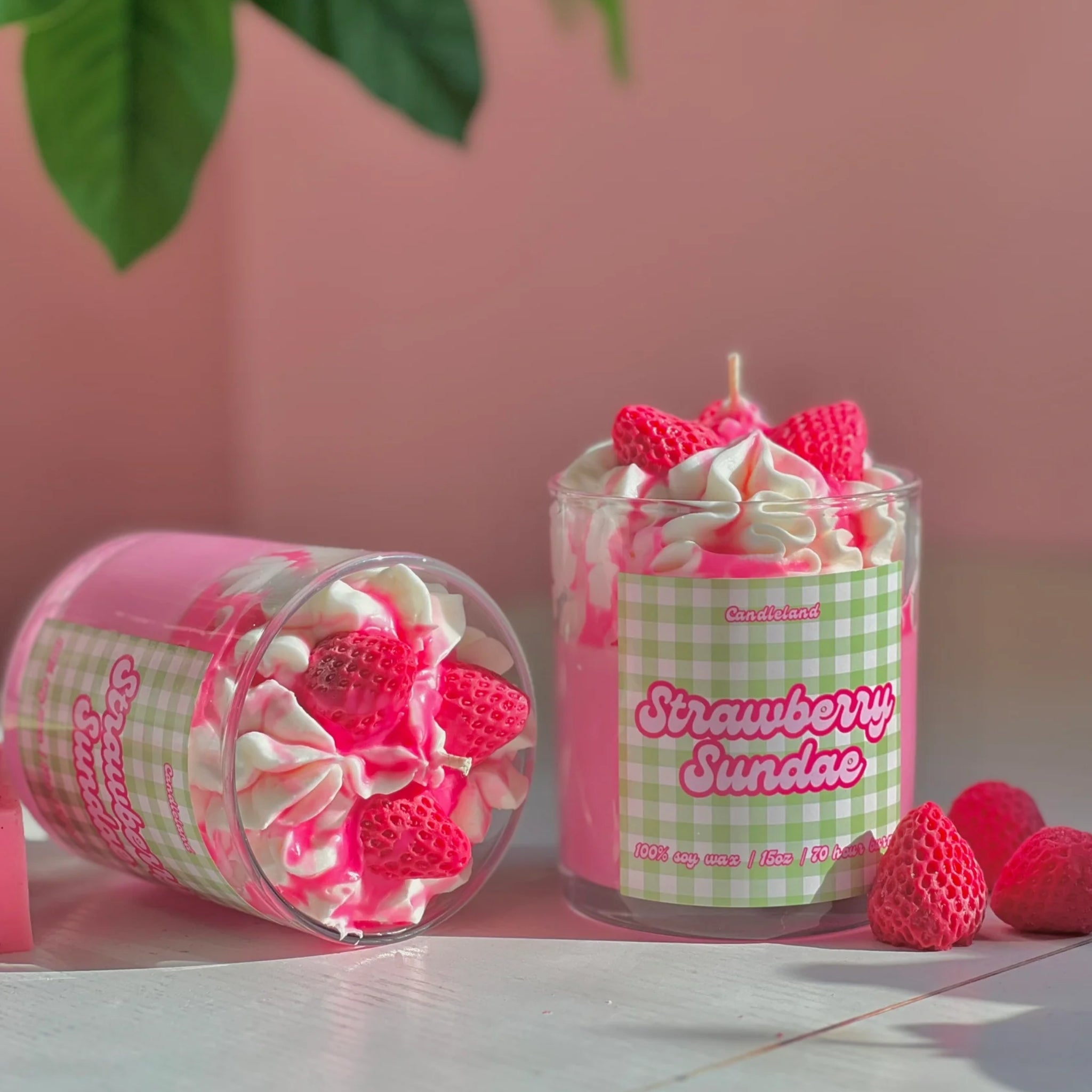 Strawberry Sundae Dessert Scented Candle