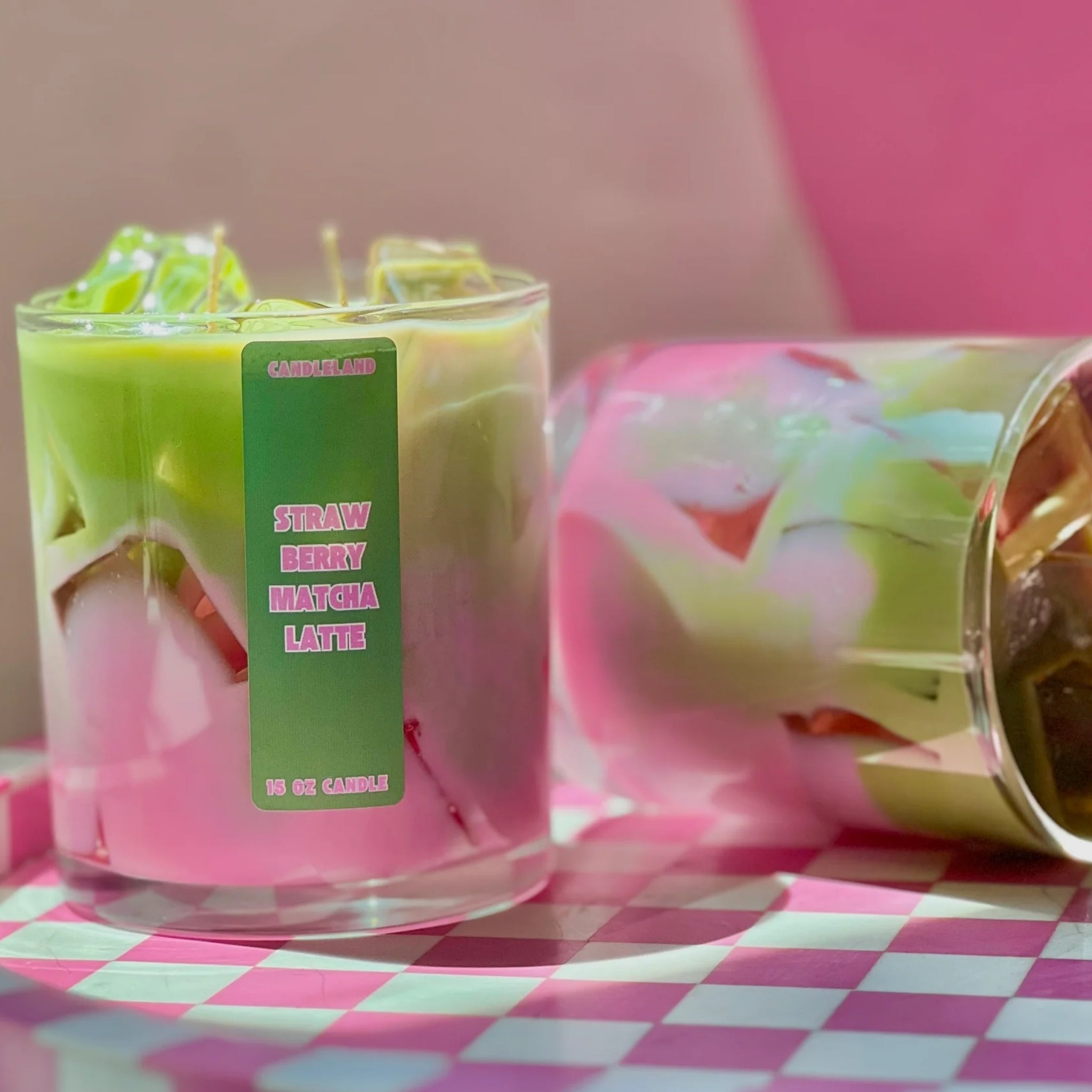 Strawberry Matcha Latte Scented Candle