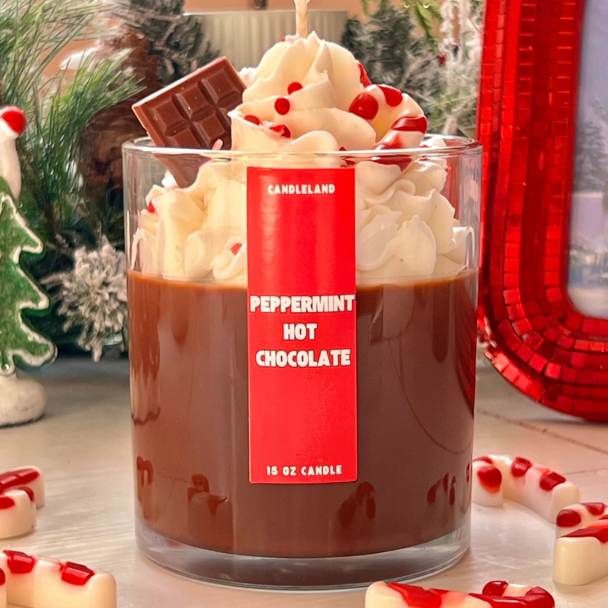 Peppermint Hot Chocolate Scented Candle